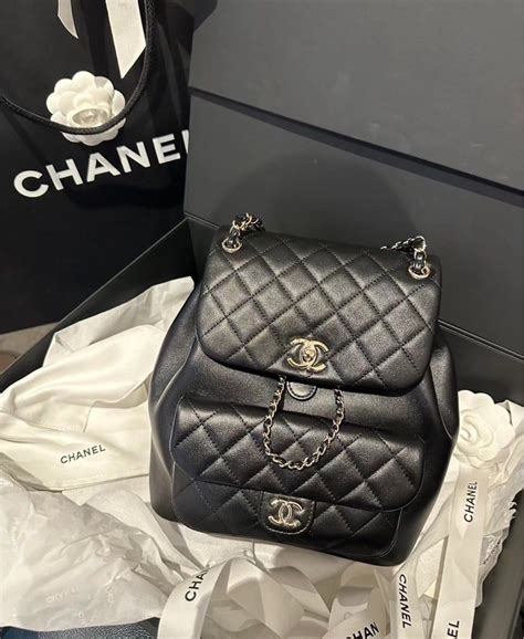 chanel 24p backpack|authentic Chanel backpack.